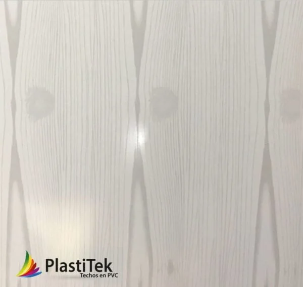 Tablilla en PVC Blanco Madera