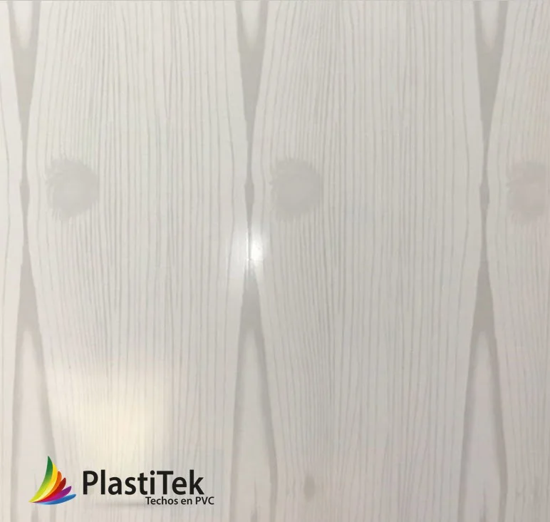 Tablilla en PVC Blanco Madera